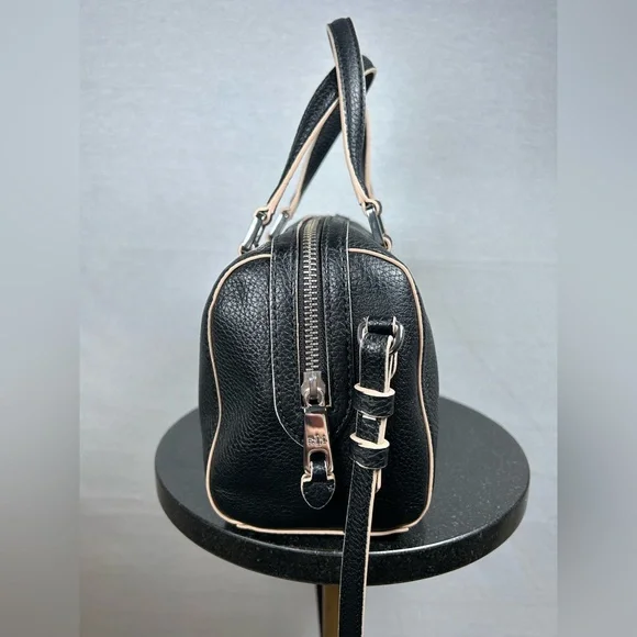 Lauren Ralph Lauren Black Mini Satchel - Rare Sample Development Piece - Picture 5 of 10